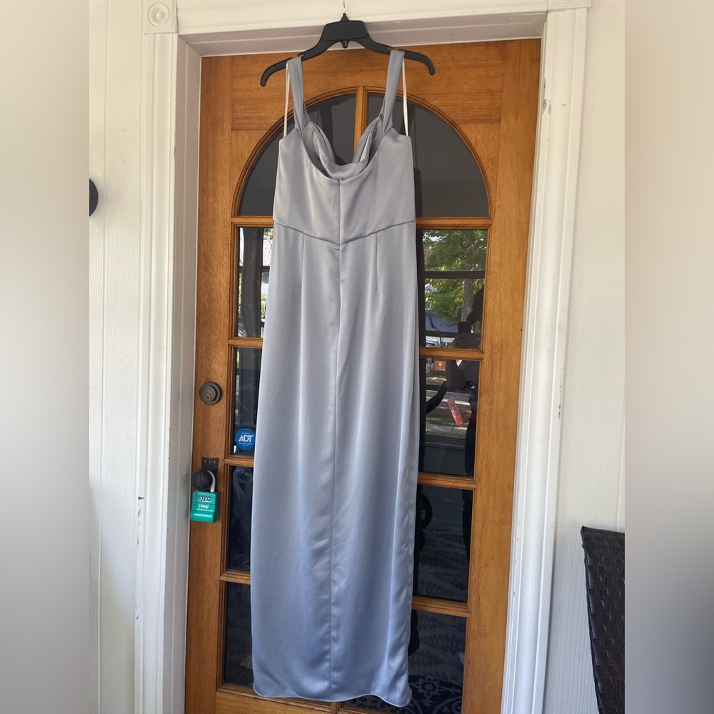 Jenny Yoo Sawyer dress in the Chambray color - Picture 3 of 9